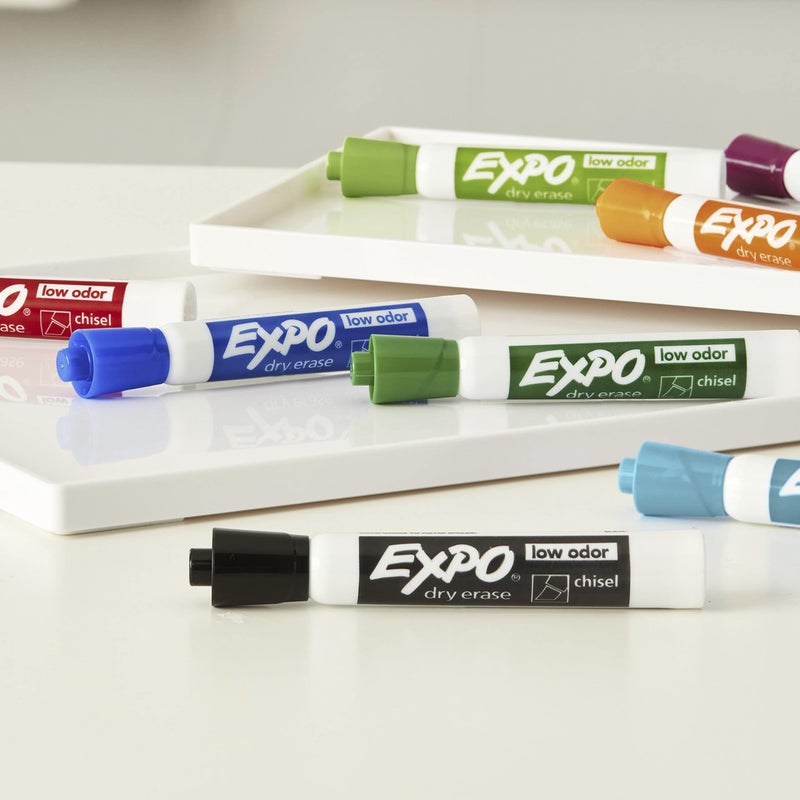 EXPO 1743032 Low-Odor Dry Erase Markers, Chisel Tip, Fashion Colors, 8-Count - Image 5